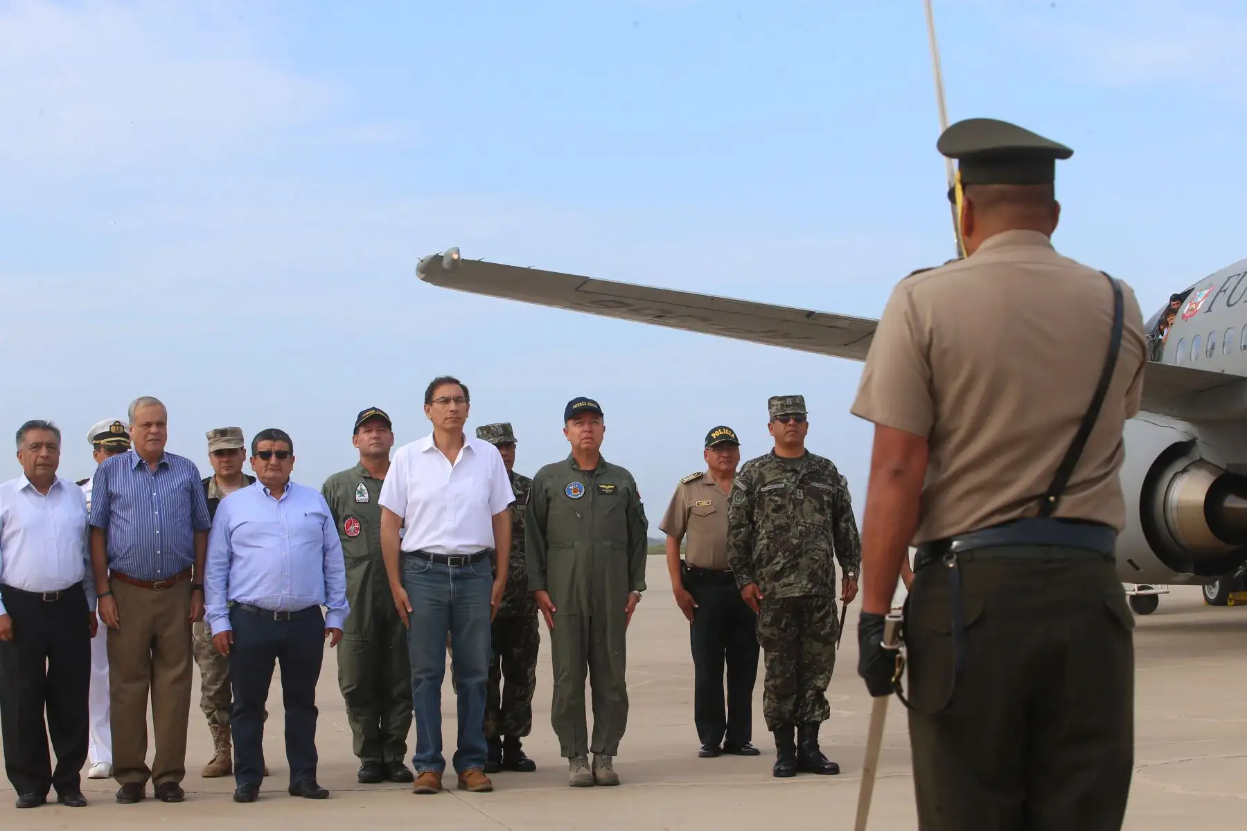 Presidente Martín Vizcarra llega a la región Lambayeque. Foto:ANDINA/Prensa Presidencia