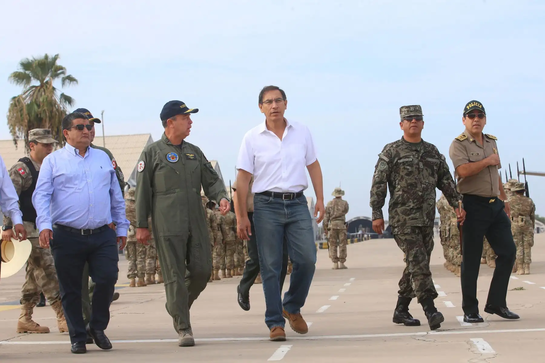 Presidente Martín Vizcarra llega a la región Lambayeque. Foto:ANDINA/Prensa Presidencia