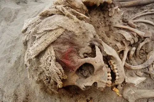 Trujillo: aumenta a 269 los restos óseos de niños sacrificados hace 550 años. Foto: Gabriel Prieto