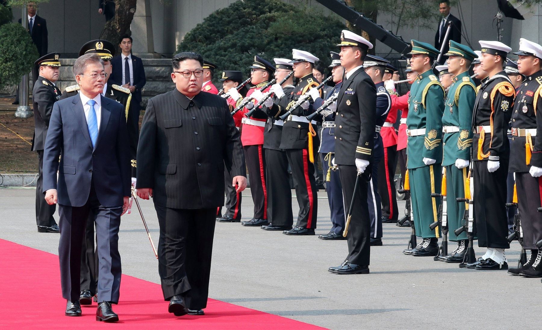 Presidente de Corea del Sur, Kim Jong-un, se reúne con presidente de Corea del Norte, Kim Jong-un