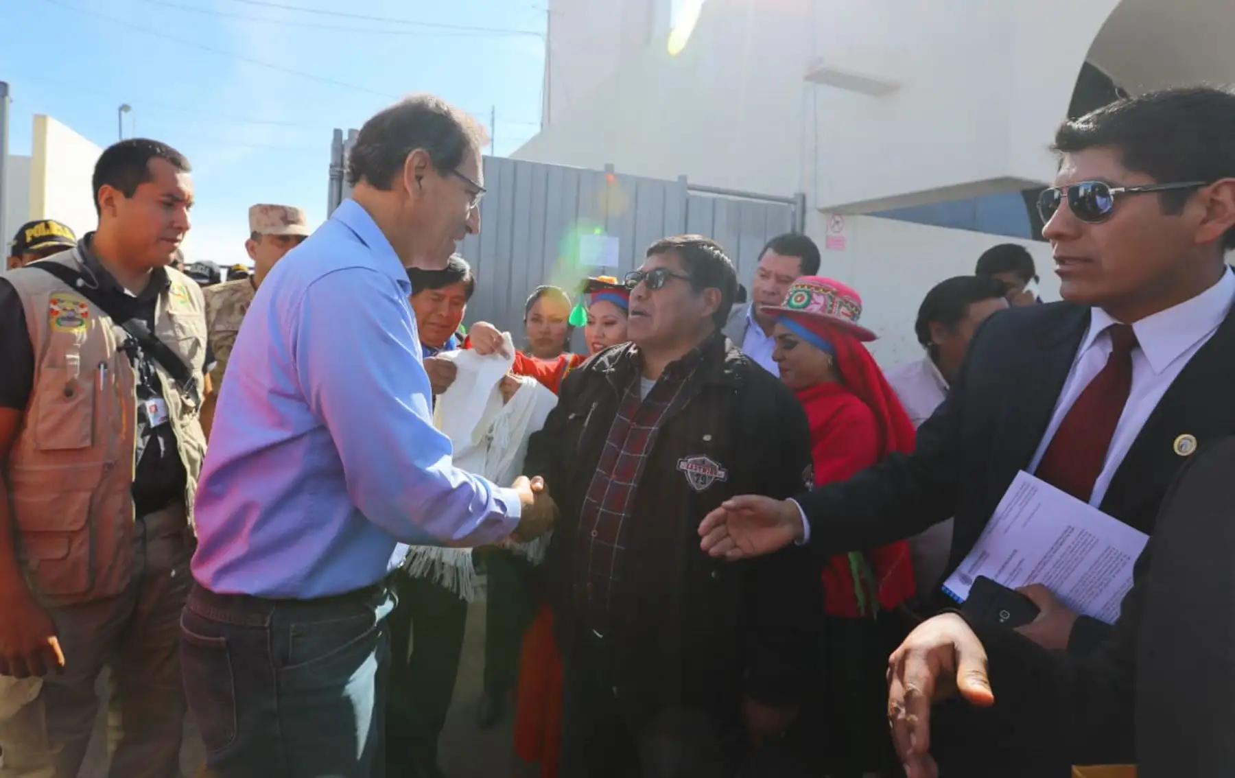 Presidente Vizcarra llega a Puno para el Muni Ejecutivo Extraordinario. Foto: ANDINA/Prensa Presidencia