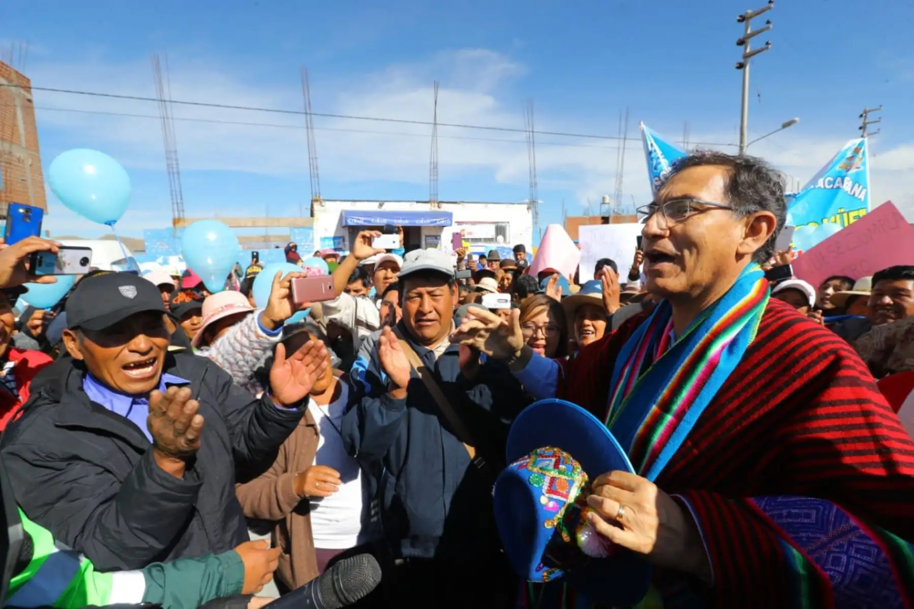 Presidente Vizcarra llega a Puno para el Muni Ejecutivo Extraordinario. Foto: ANDINA/Prensa Presidencia