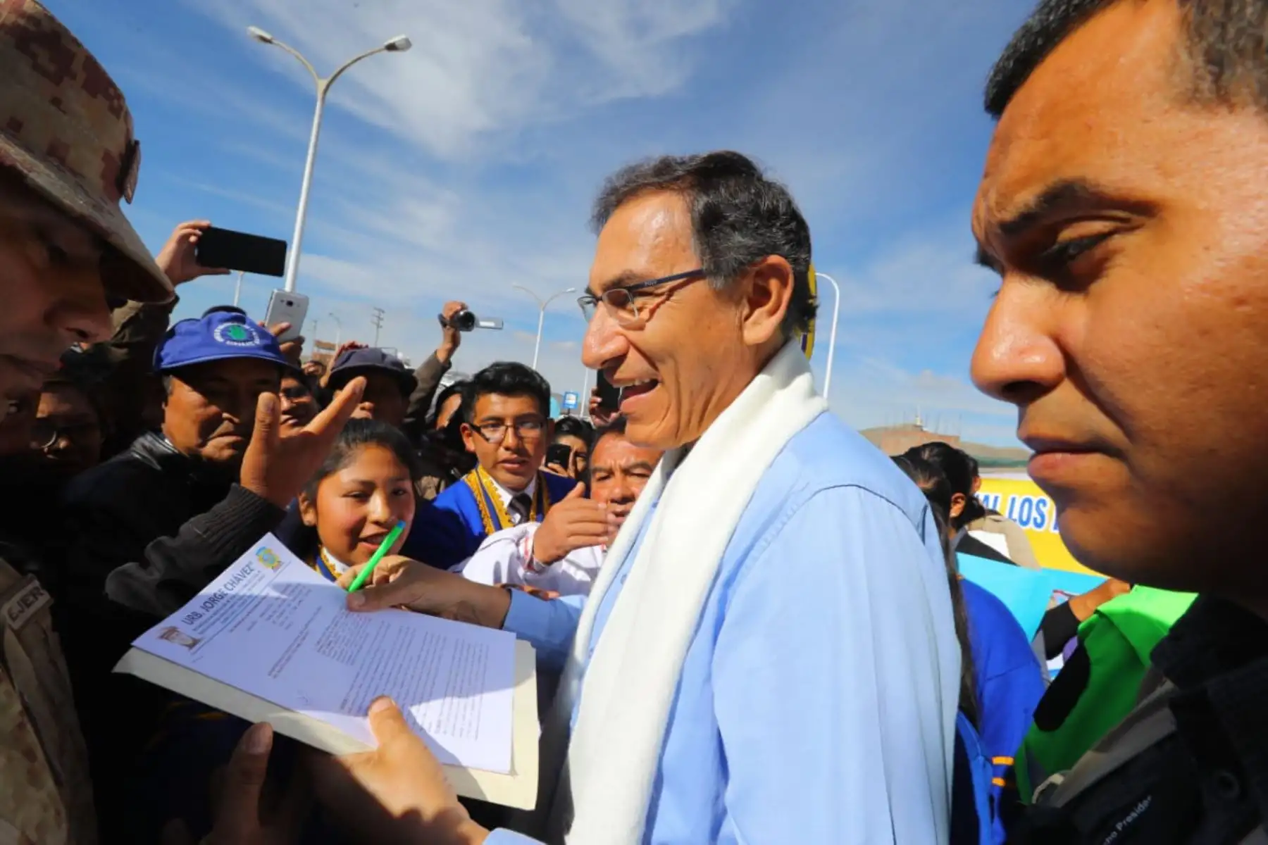 Presidente Vizcarra llega a Puno para el Muni Ejecutivo Extraordinario. Foto: ANDINA/Prensa Presidencia