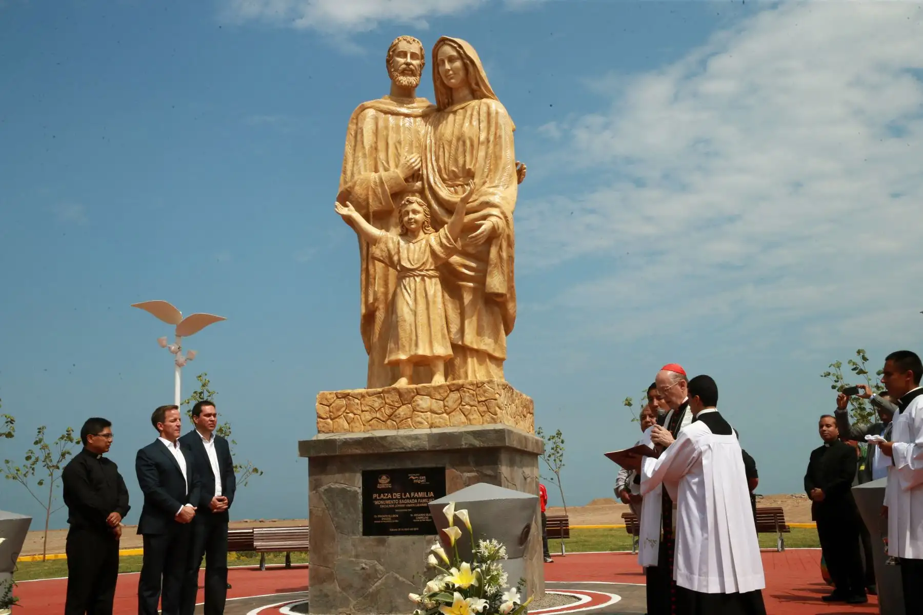 Inauguración  de la  la plaza de la Familia , en la Costa verde .Foto: ANDINA/Norman Córdova