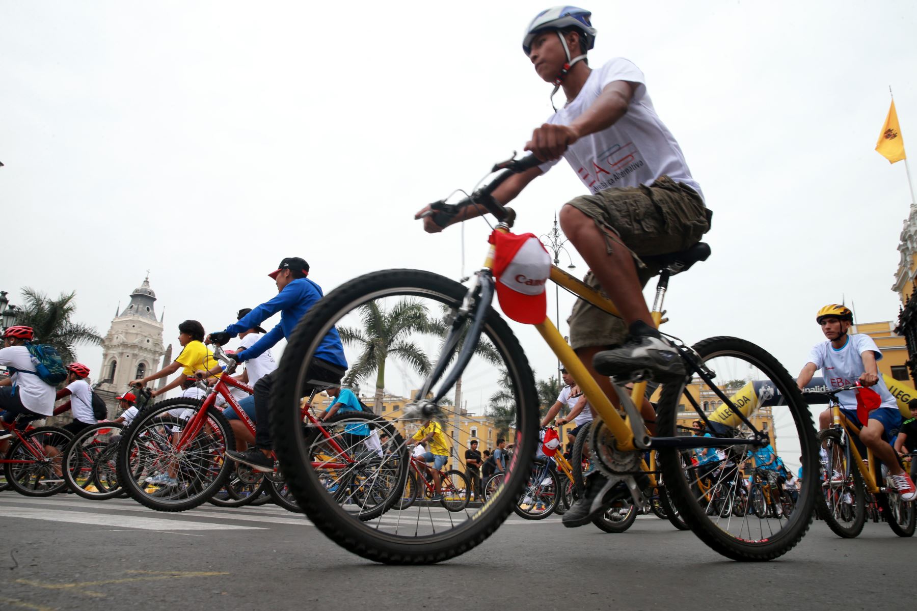 Evento se denomina ¡Una Bici, Una Vida! y es realizado en el marco del Día Mundial de la Bicicleta 2022. Foto: ANDINA/Norman Córdova