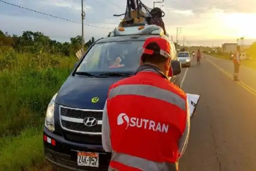 Sutran desarrolló acciones de fiscalización en operativos conjuntos en los kilómetros 3 y 7,5 de la carretera Interoceánica,