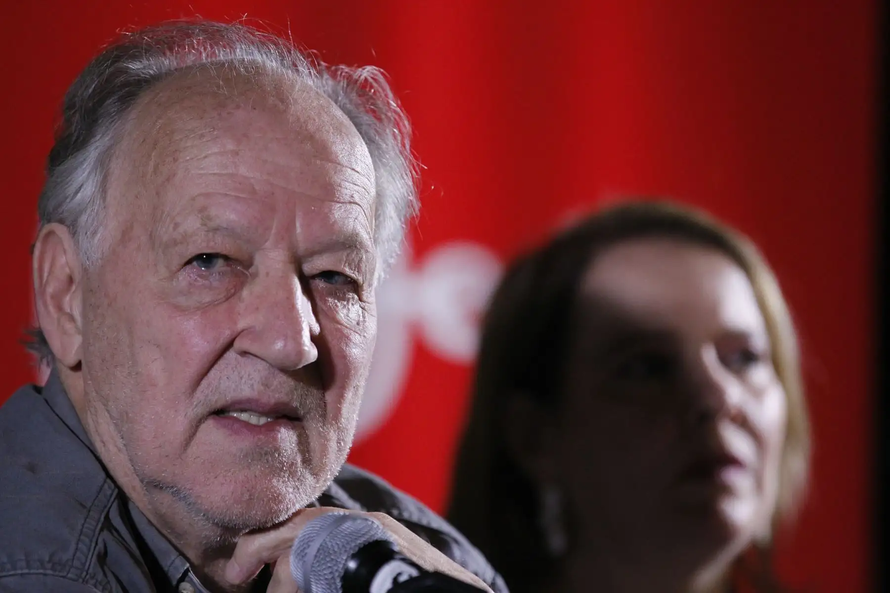 Clase Magistral del cineasta alemán Werner Herzog en la sala Robles Godoy del ministerio de Cultura. Foto: ANDINA/Dante Zegarra
