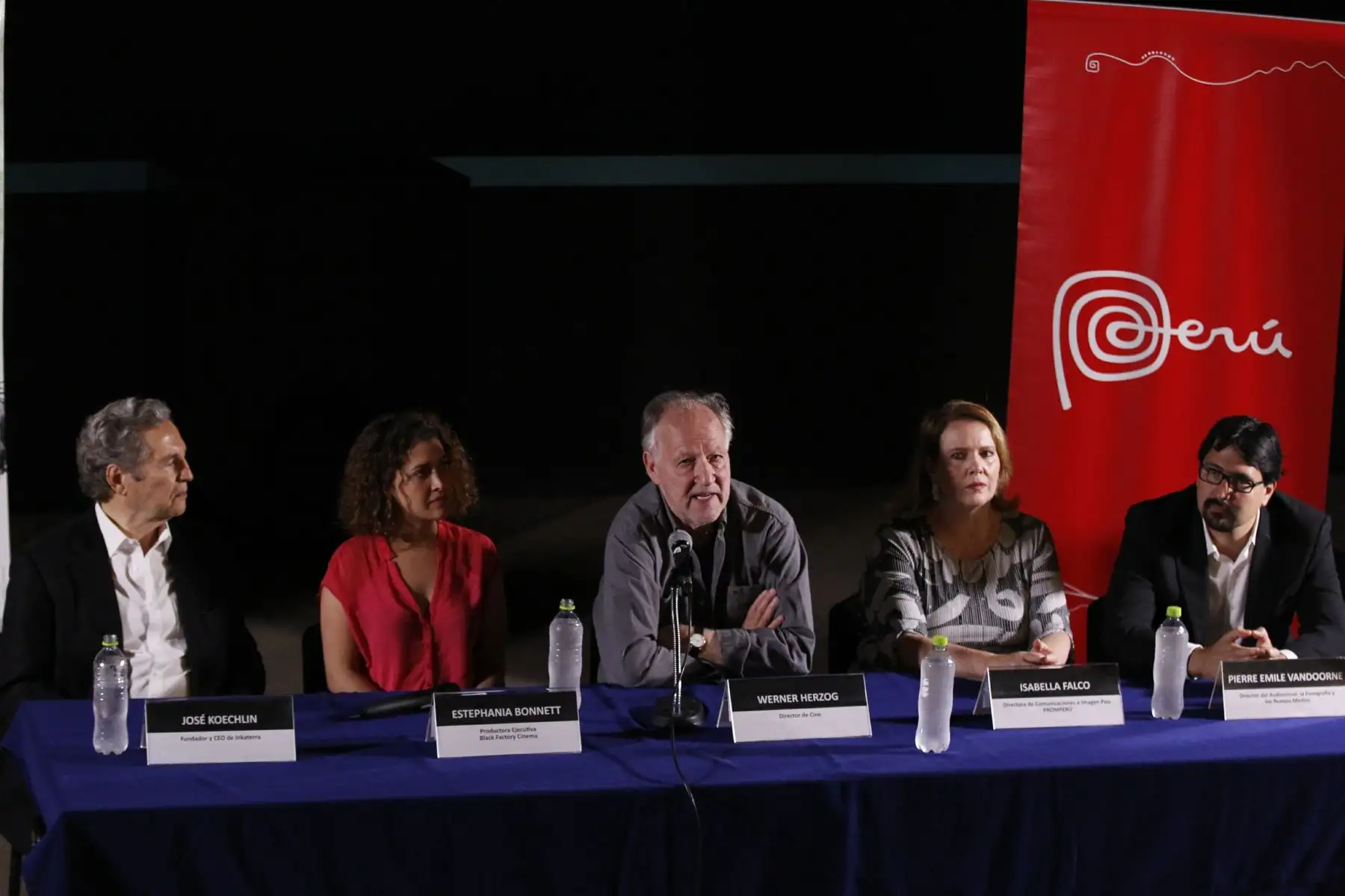 Clase Magistral del cineasta alemán Werner Herzog en la sala Robles Godoy del ministerio de Cultura. Foto: ANDINA/Dante Zegarra