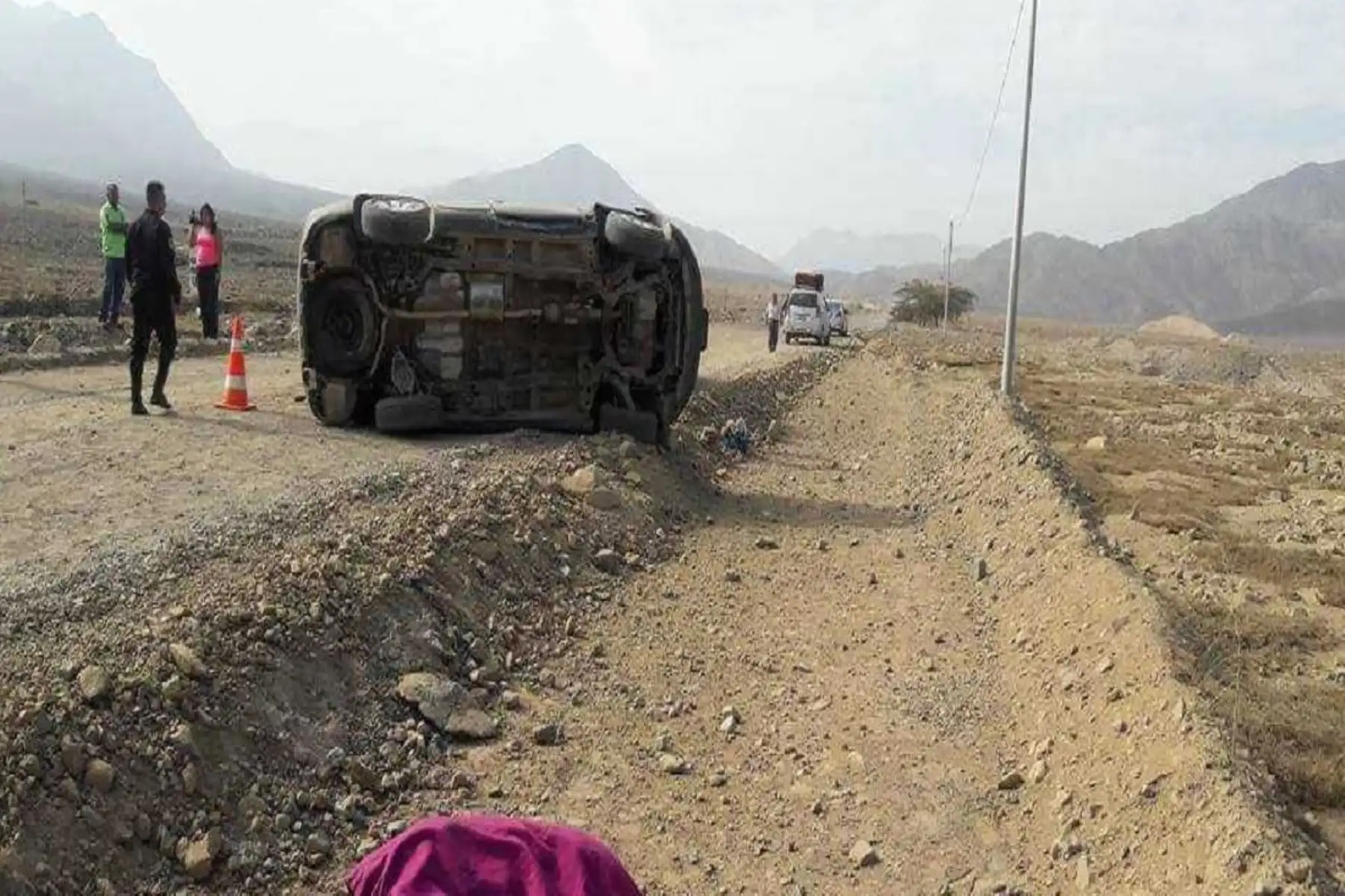 Unidad siniestrada era conducida por Hérmenes Regalado Rodríguez, quien resultó herido.