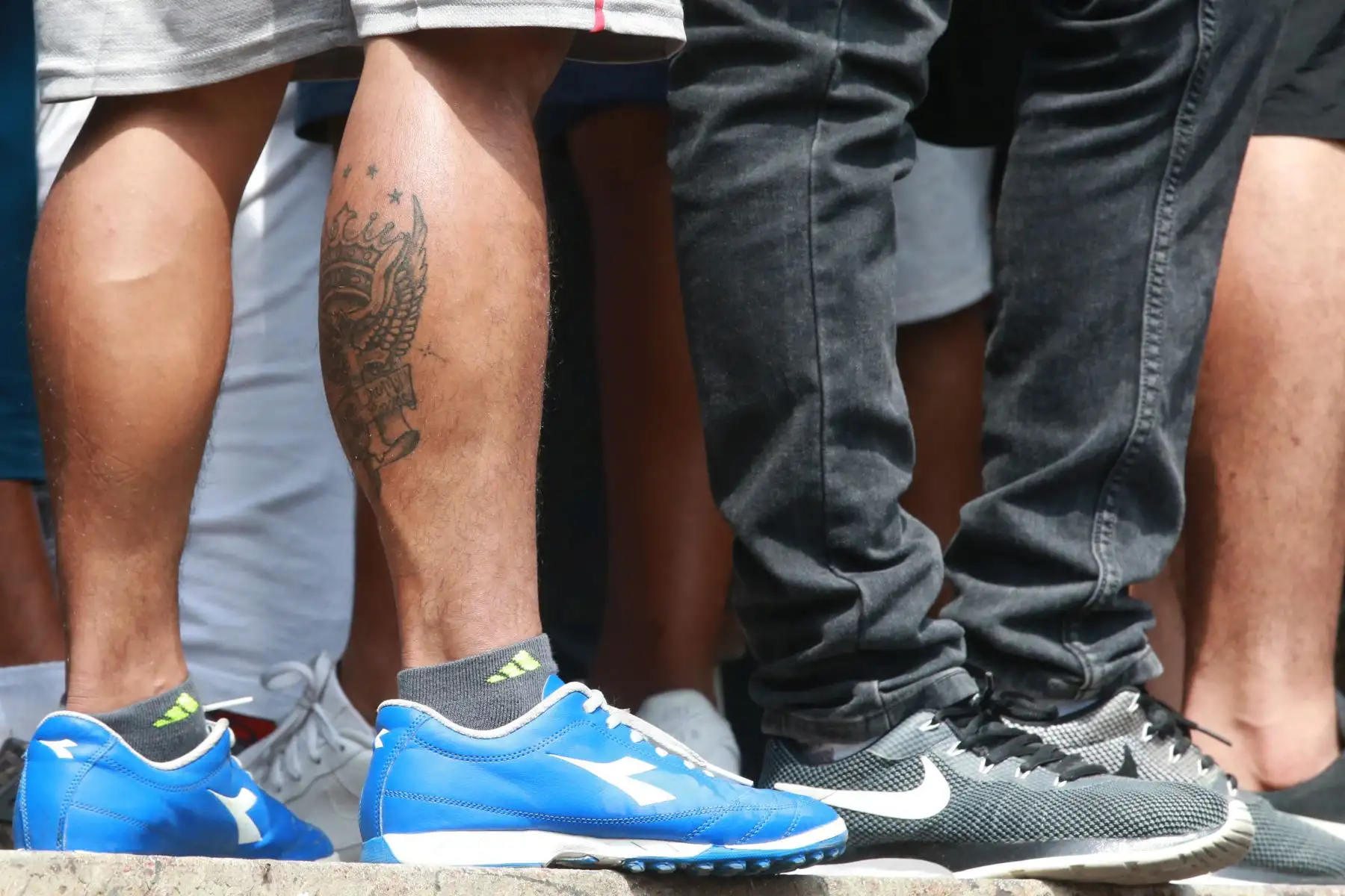 Tatuaje de hichas duerante la 68ª edición del Mundialito del Porvenir 2018 .Foto: ANDINA/Jhony Laurente