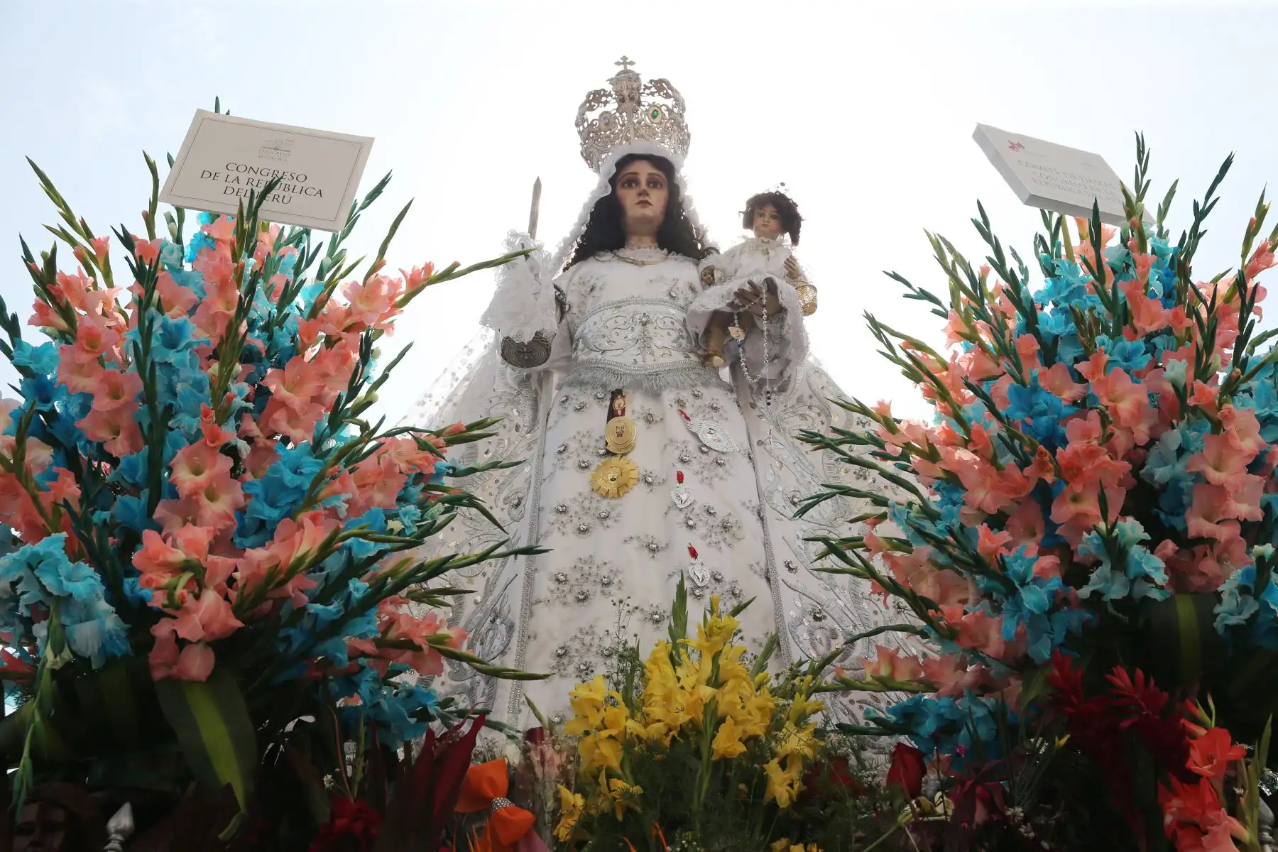 Virgen de Chapi recibe homenaje en el Congreso. Foto: ANDINA/Norman Córdova