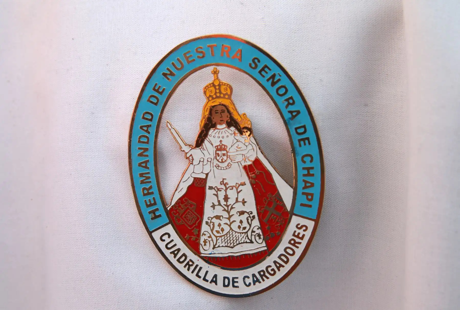 Cuadrilla de cargadores de la Virgen de Chapi. Foto: ANDINA/Norman Córdova