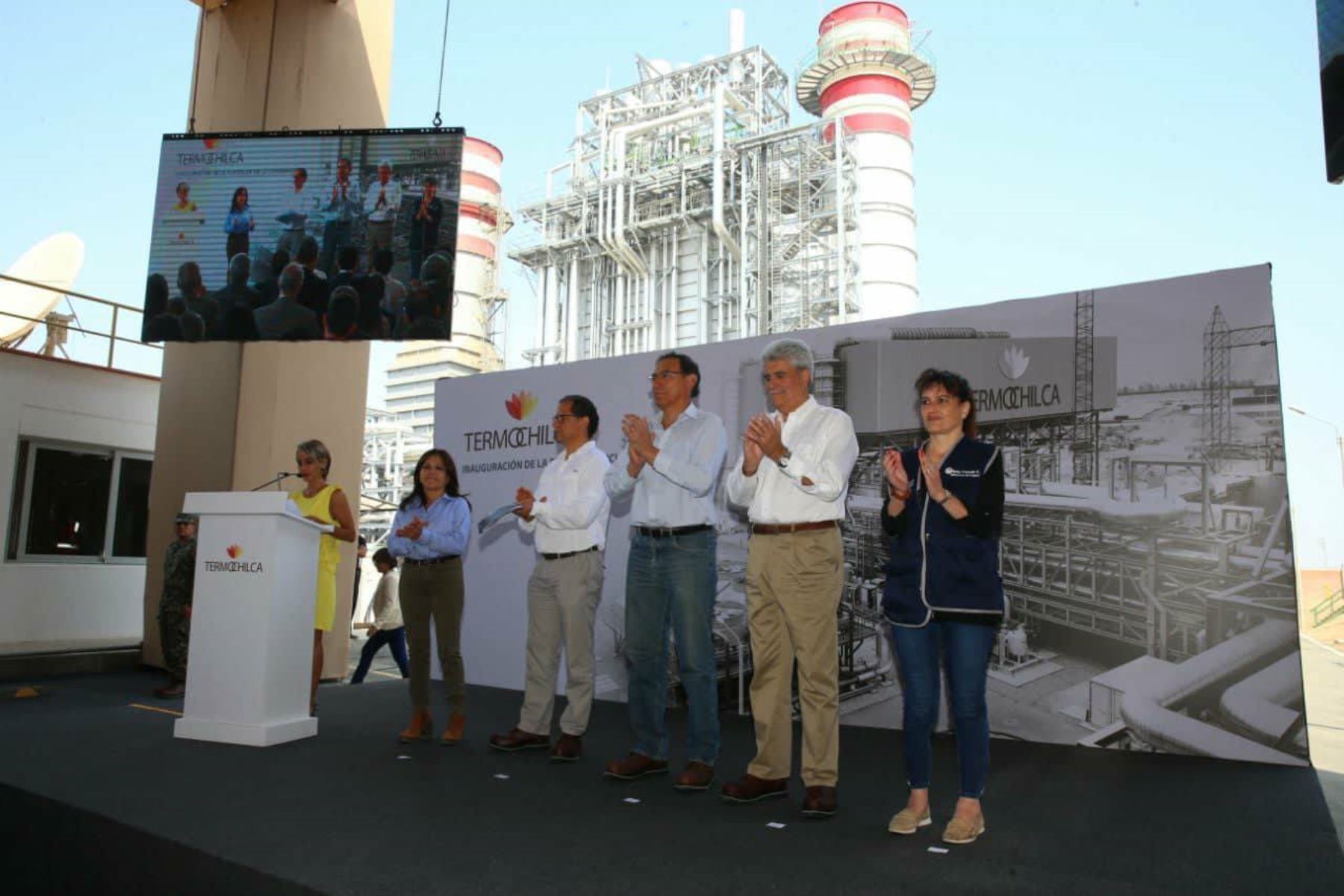 Presidente Vizcarra inaugura planta de ciclo combinado Termochilca