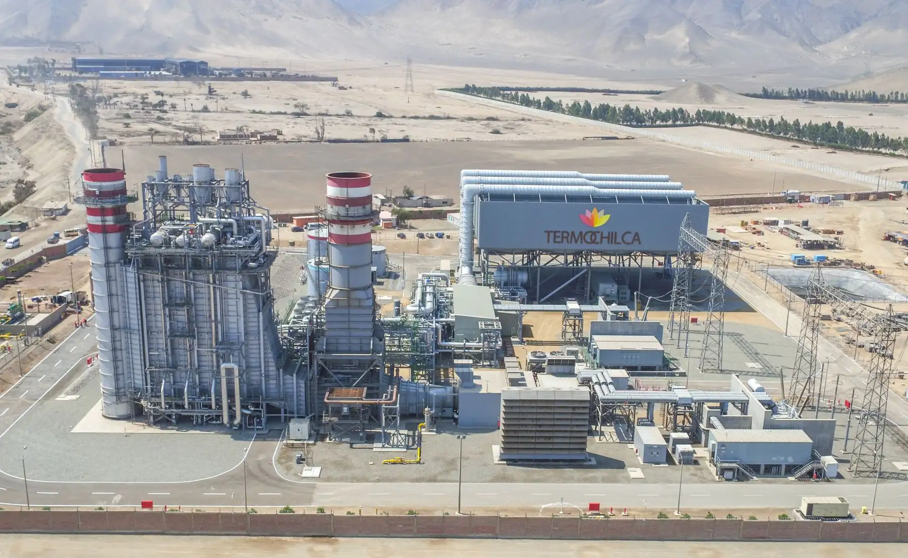 Planta de ciclo combinado Santo Domingo de los Olleros, construida por la empresa Termochilca en Chilca (Cañete), que demandó una inversión de 180 millones de dólares. Foto: ANDINA/ MINEM