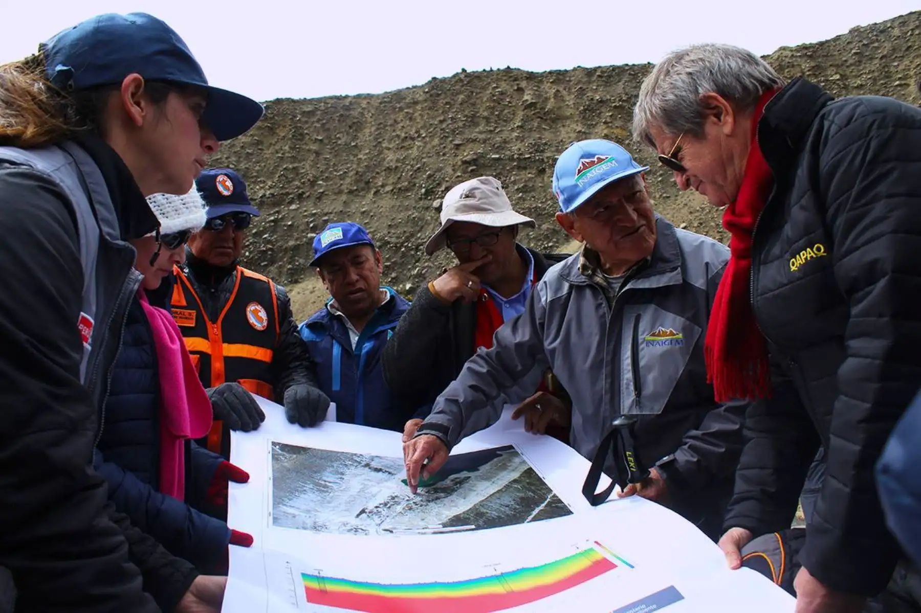 Embajada de Suiza y autoridades regionales de Áncash unirán acciones en gestión de riesgo de glaciares. ANDINA/Difusión