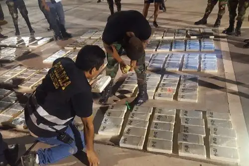 Policía incauta más de 360 kilos de clorhidrato de cocaína en el Vraem. ANDINA/Difusión