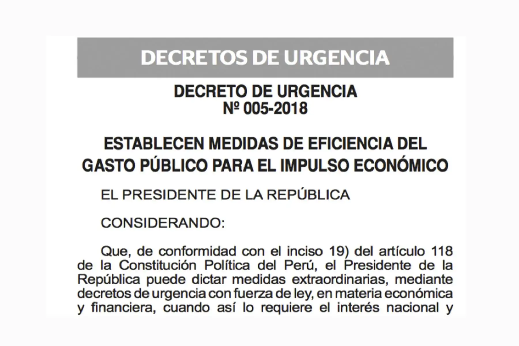 Foto: Normas Legales/ El Peruano
