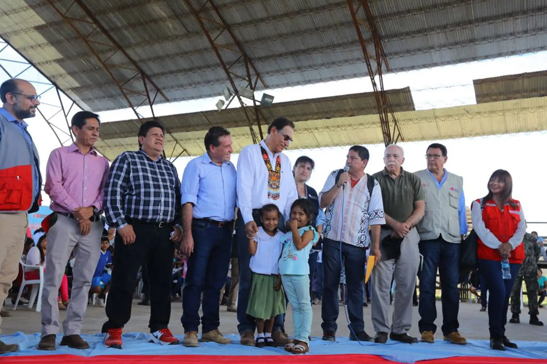 Jefe de Estado preside inicio de obras del nuevo Centro de Salud en Purús y supervisa desarrollo de campaña de salud en esta localidad. Foto: ANDINA/Prensa Presidencia