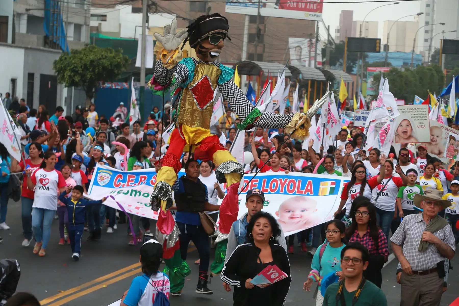 Marcha por la vida. Foto: ANDINA/Vidal Tarqui