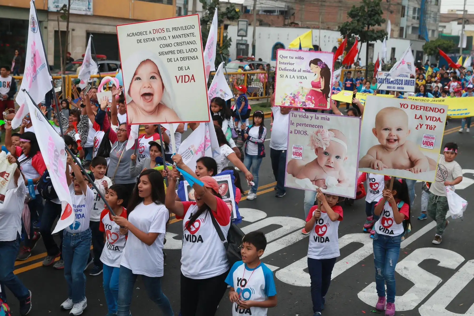 Marcha por la vida. Foto: ANDINA/Vidal Tarqui