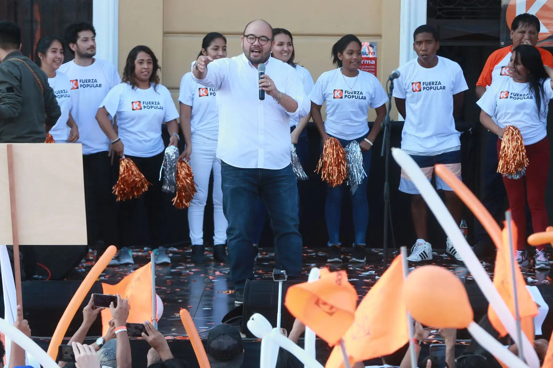 Fuerza Popular presenta a Diethell Columbus como su precandidato a la alcaldía de Lima. Foto: ANDINA/Vidal Tarqui