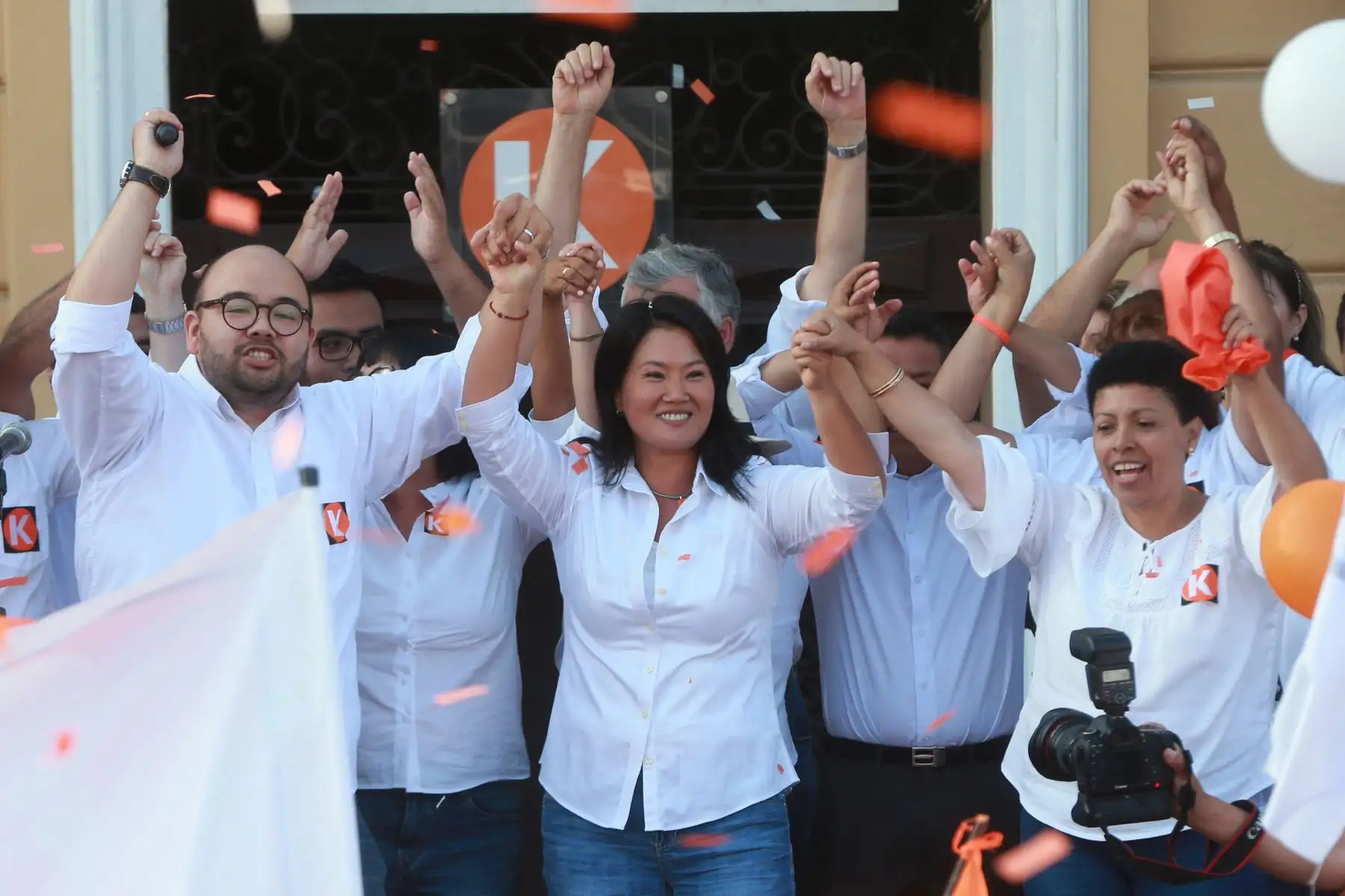Fuerza Popular presenta a Diethell Columbus como su precandidato a la alcaldía de Lima. Foto: ANDINA/Vidal Tarqui