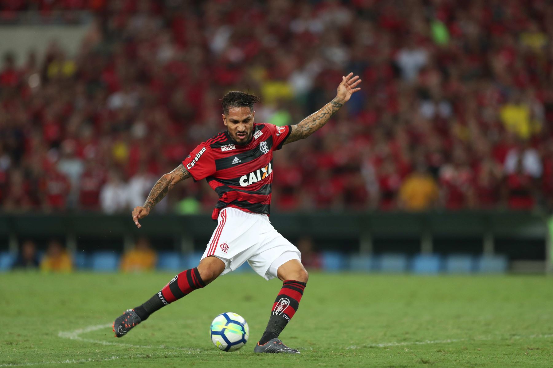 Paolo Guerrero jugando para el Flamengo EFE