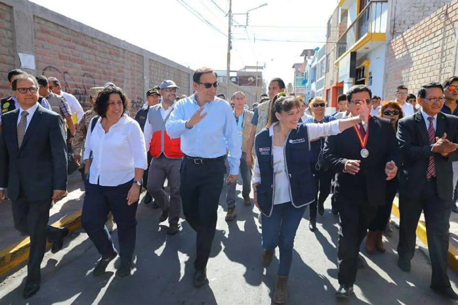 Presidente Martín Vizcarra en la ciudad de Moquegua. Foto: Presidencia.