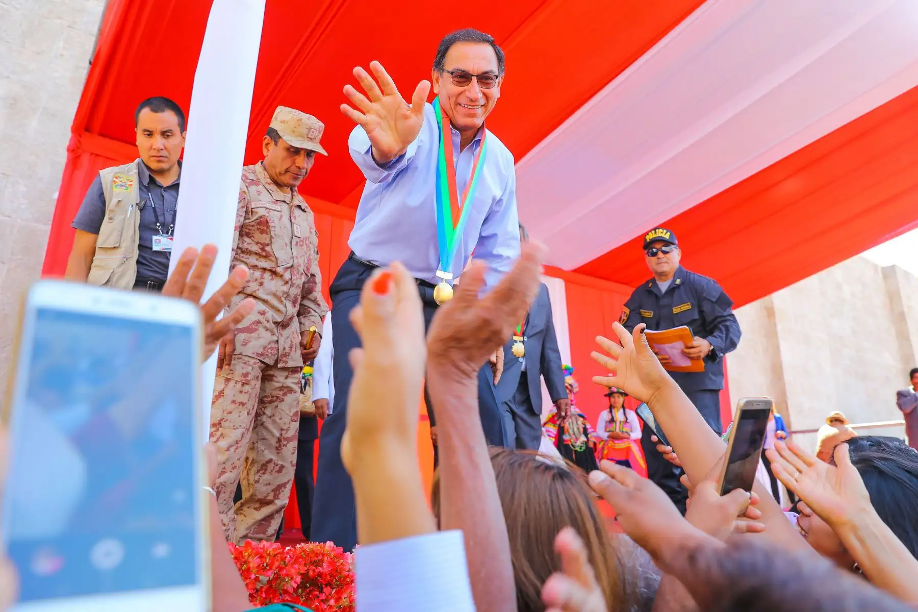 Presidente Vizcarra recibe reconocimiento en Moquegua.  Foto: ANDINA/Prensa Presidencia