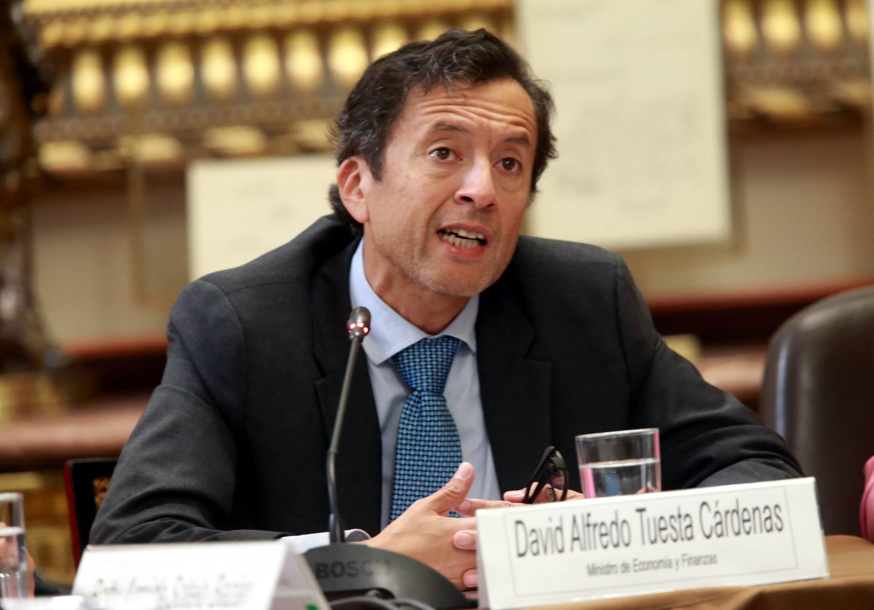 Ministro de Economía y Finanzas, David Tuesta. ANDINA/Norman Córdova