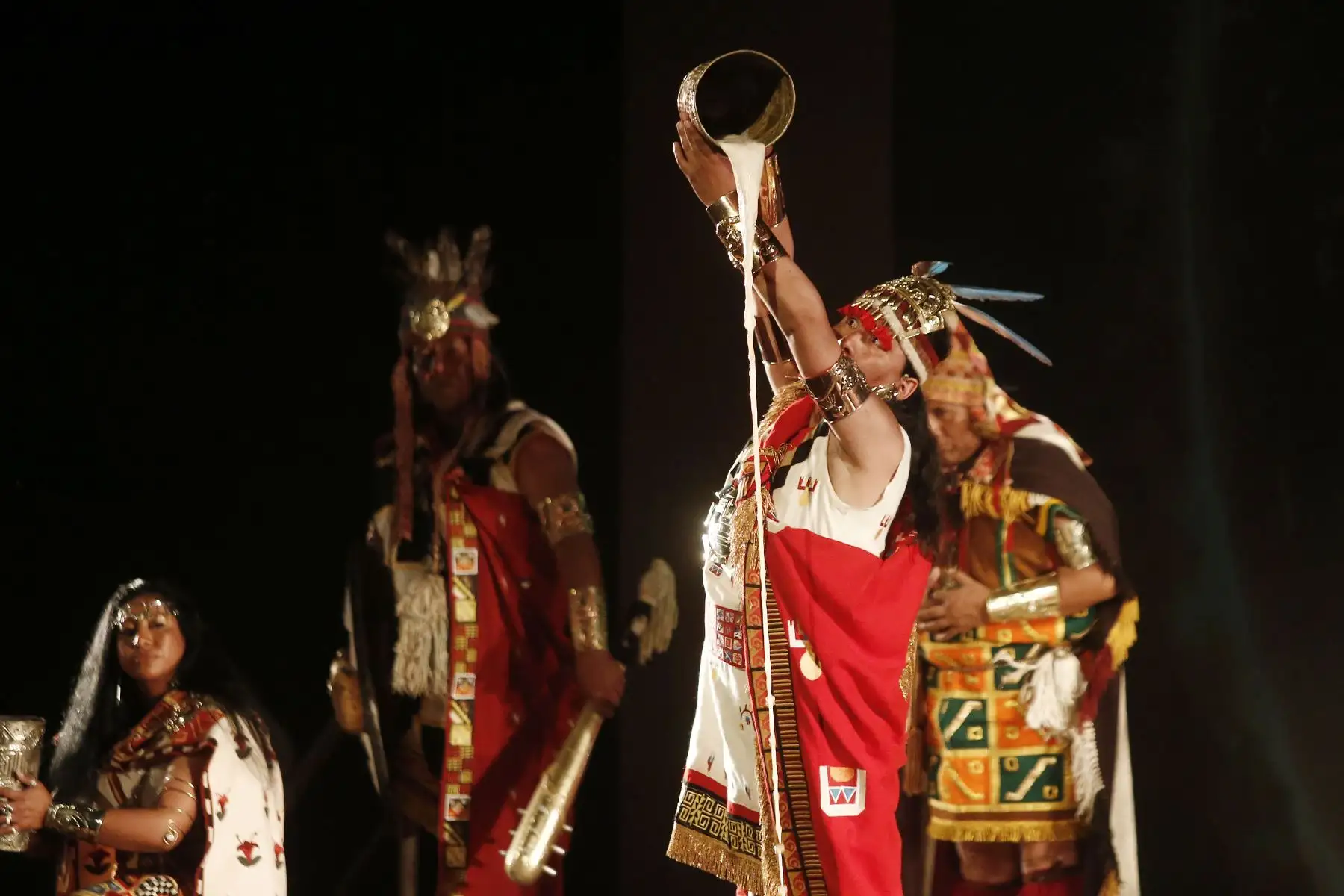 Celebración del Inti Raymi se realiza en la Huaca Pucllana. Foto: ANDINA/Eddy Ramos.
