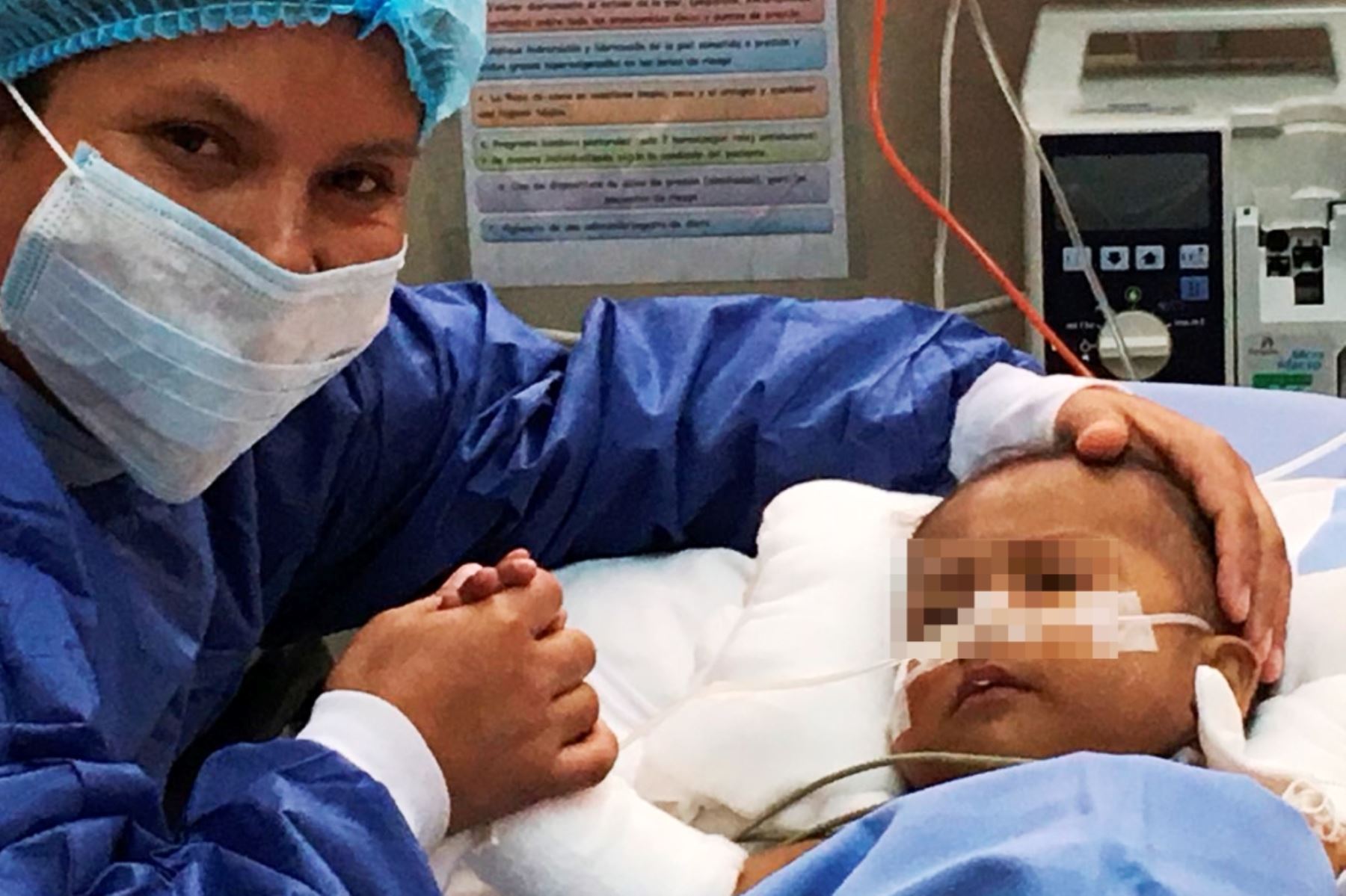 Niño de 9 meses de nacido recibe trasplante de hígado en EsSalud. Foto: ANDINA/Difusión.