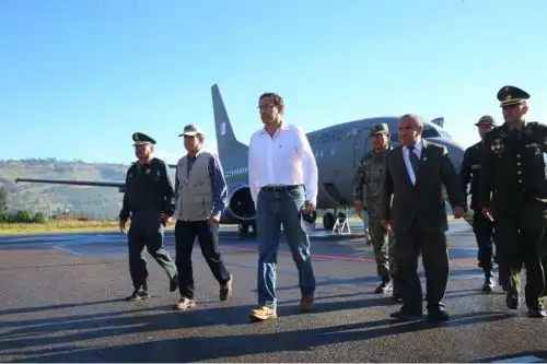 Jefe del Estado llegó a la región Cajamarca para cumplir recargada agenda de trabajo.