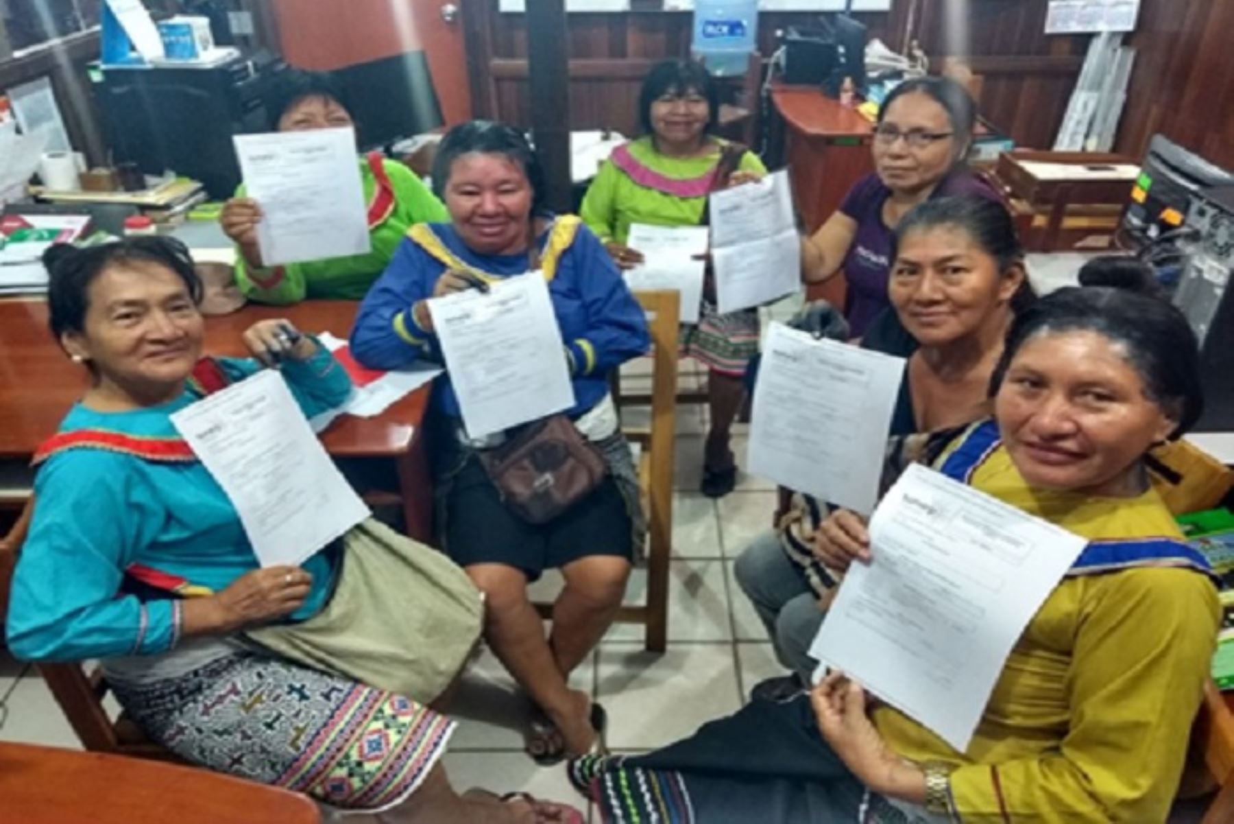 Las mujeres indígenas tomaron la decisión de constituir su empresa luego de participar del programa de inclusión registral ´Sunarp Emprendedor".