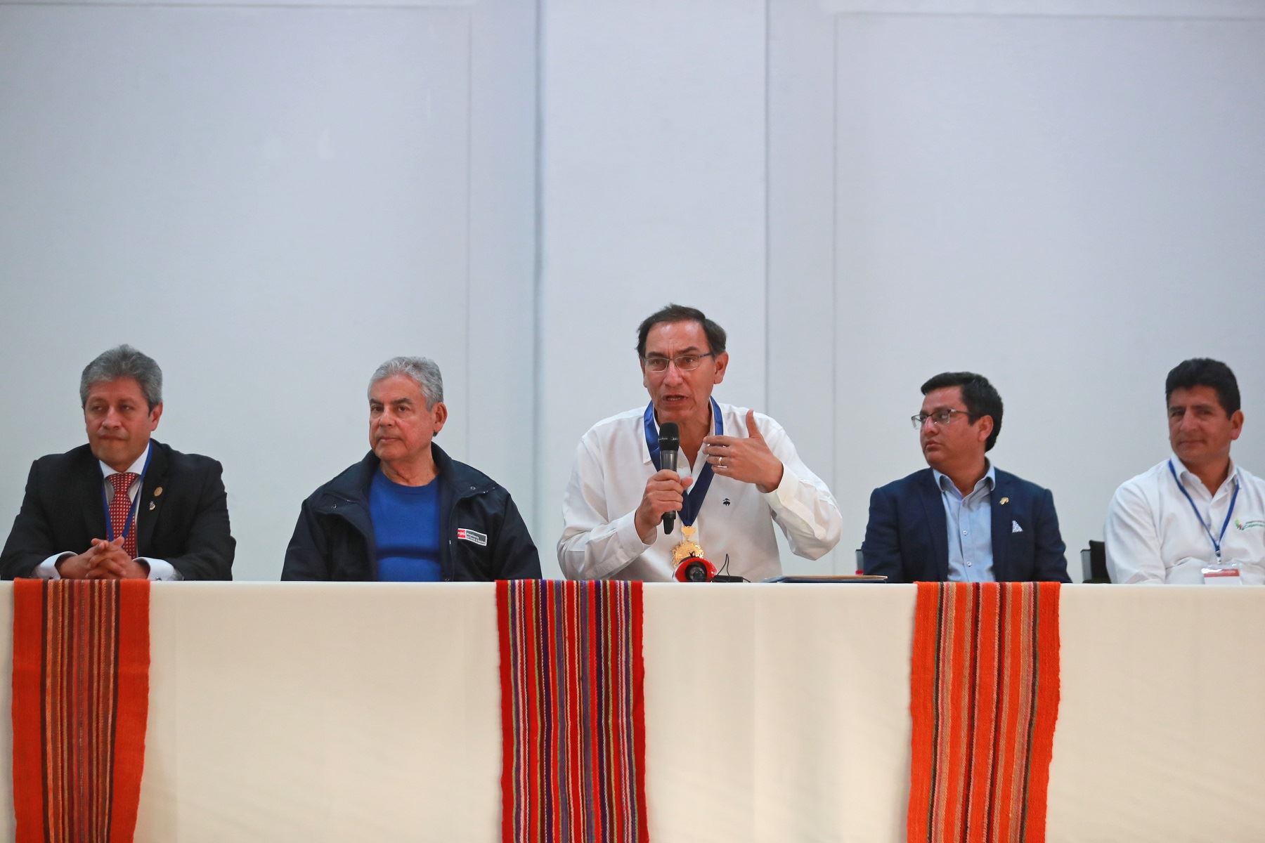 Presidente Martín Vizcarra en Cajamarca. Foto: Presidencia.