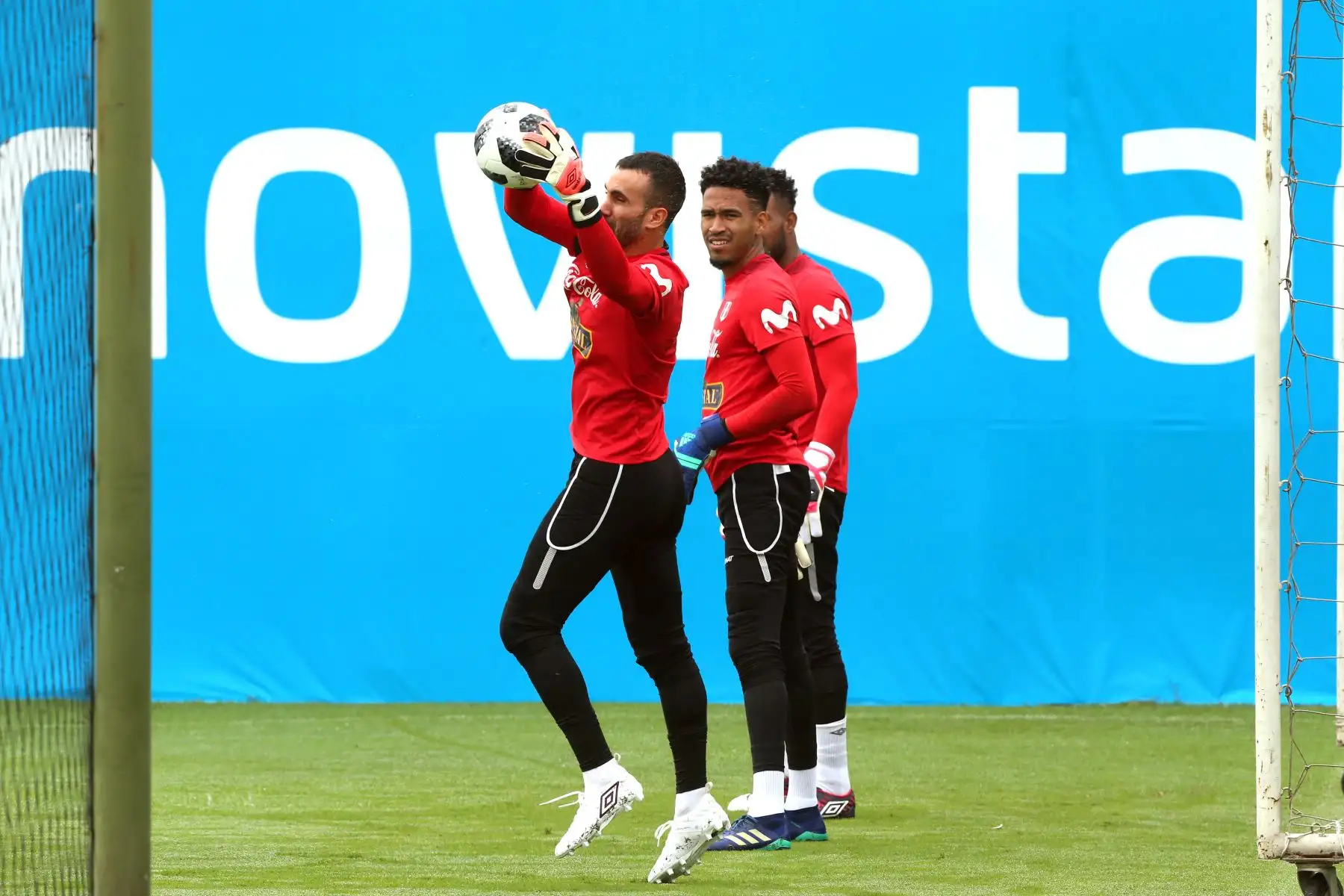 Arqueros de la selección peruana entrenan en la Videna. Foto: ANDINA/Dante Zegarra