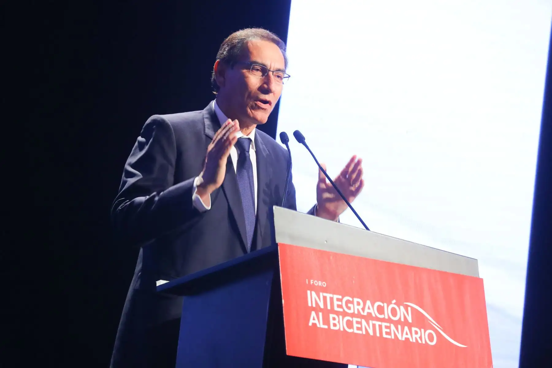 Presidente Vizcarra participó en el primer Foro de Integración al Bicentenario, en San Isidro.Foto: ANDINA/Prensa Presidencia