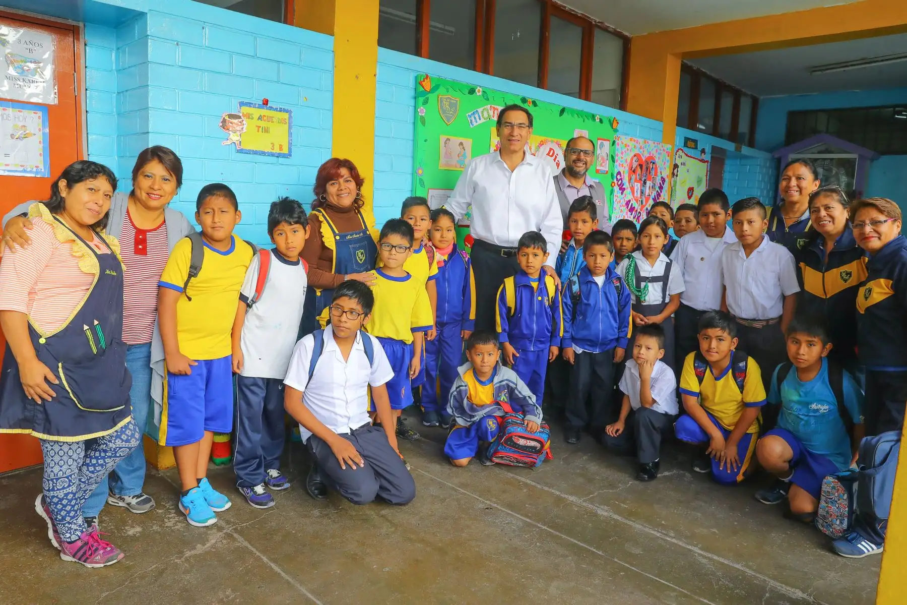 Presidente Vizcarra supervisa IE 501 Monseñor Damaso Labergere en La Victoria. Foto: ANDINA/Prensa Presidencia
