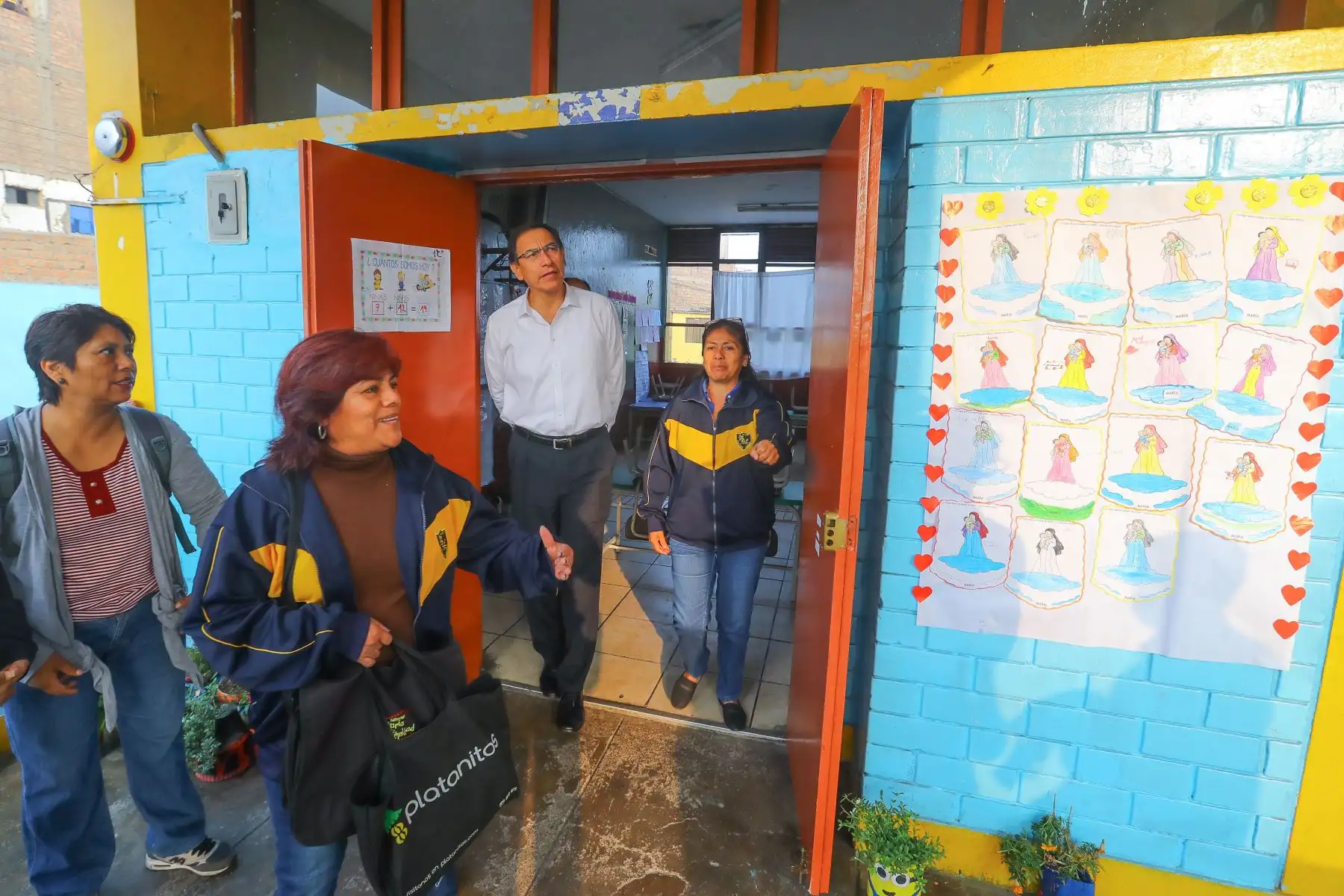 Presidente Vizcarra supervisa IE 501 Monseñor Damaso Labergere en La Victoria. Foto: ANDINA/Prensa Presidencia
