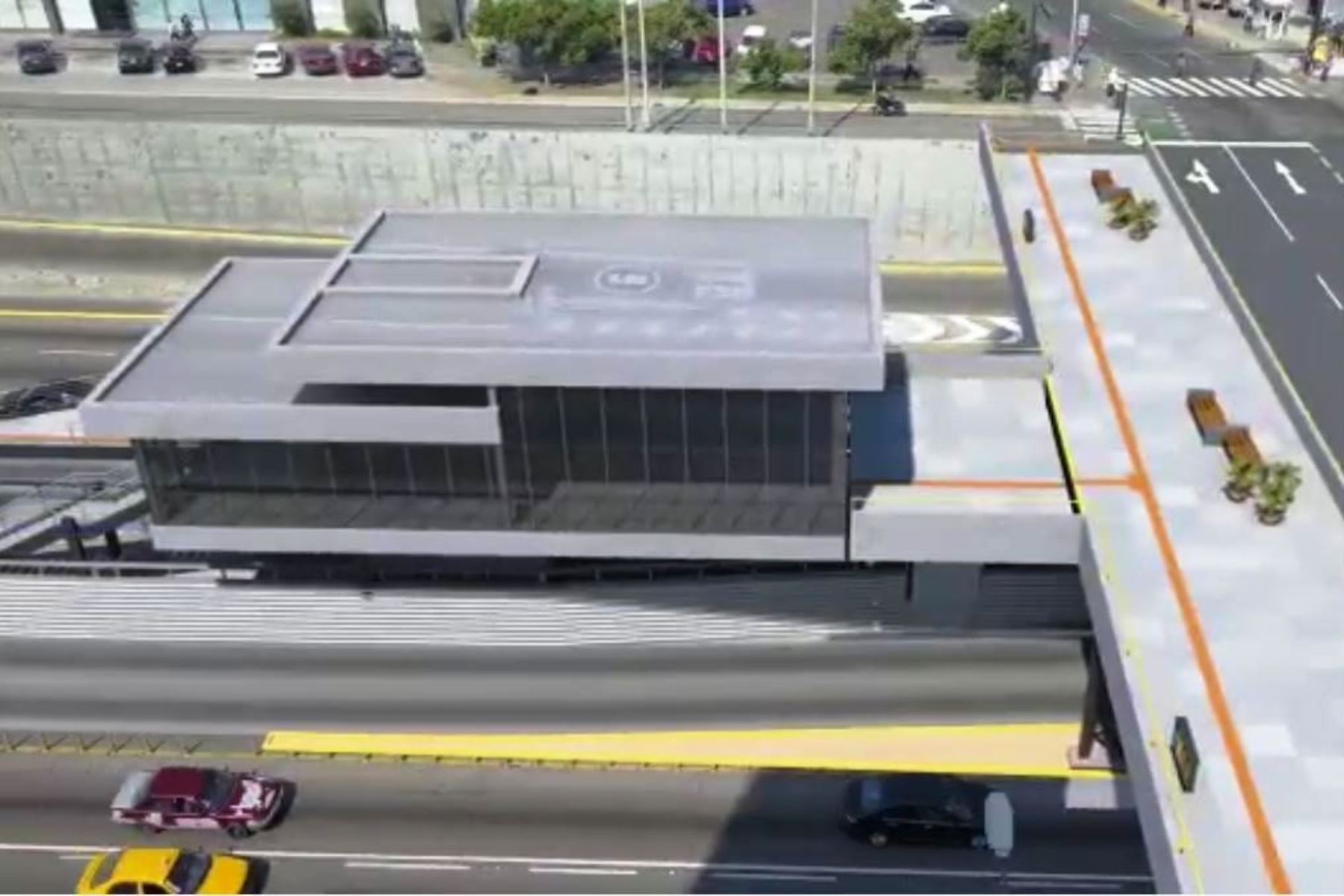 Municipio de Lima construye nueva estación del Metropolitano en vía Expresa. Foto: ANDINA/Difusión.