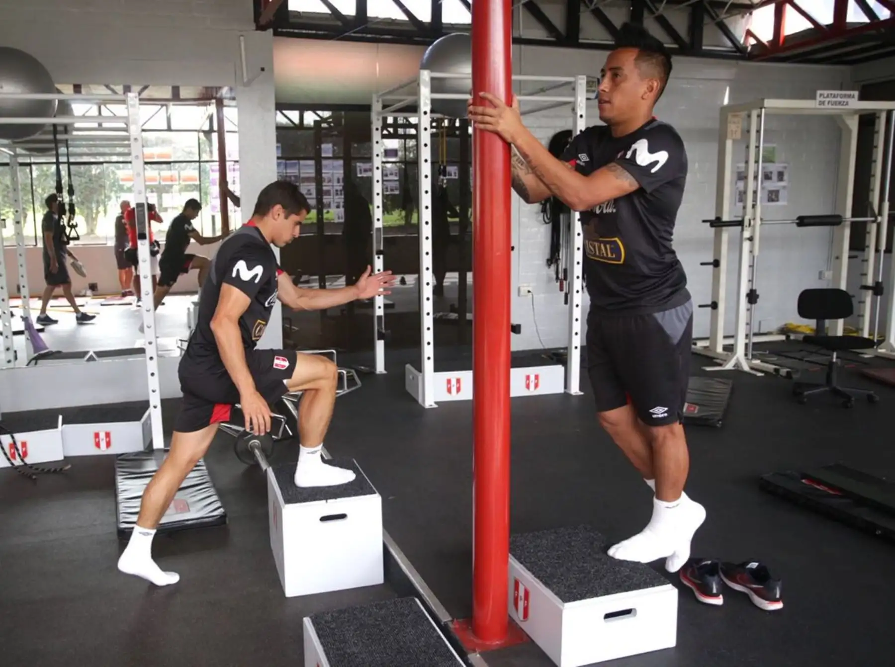 El equipo empieza los trabajos en el gimnasio del complejo deportivo de la FPF. Twitter: FPF.