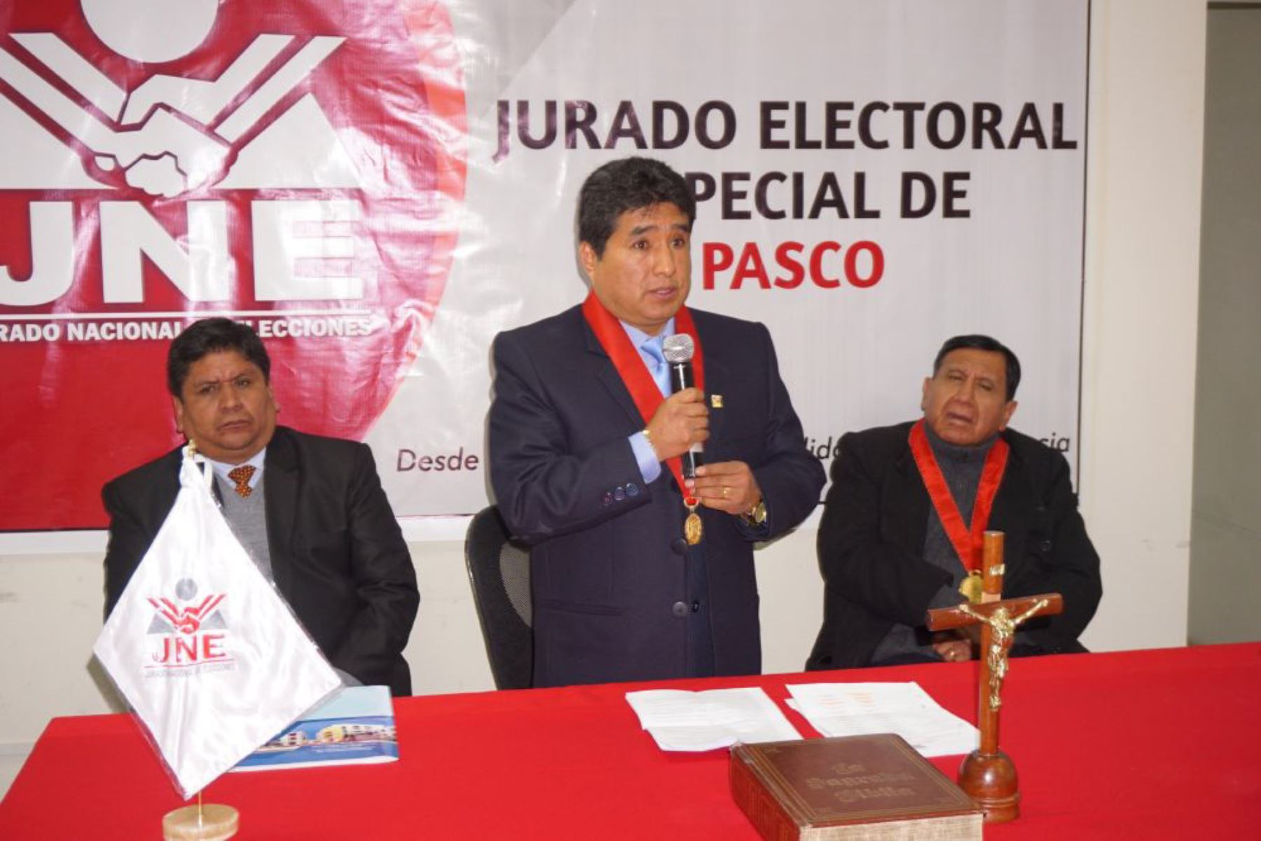 Juez Jorge Balbín asume presidencia del Jurado Electoral Especial de Pasco. ANDINA