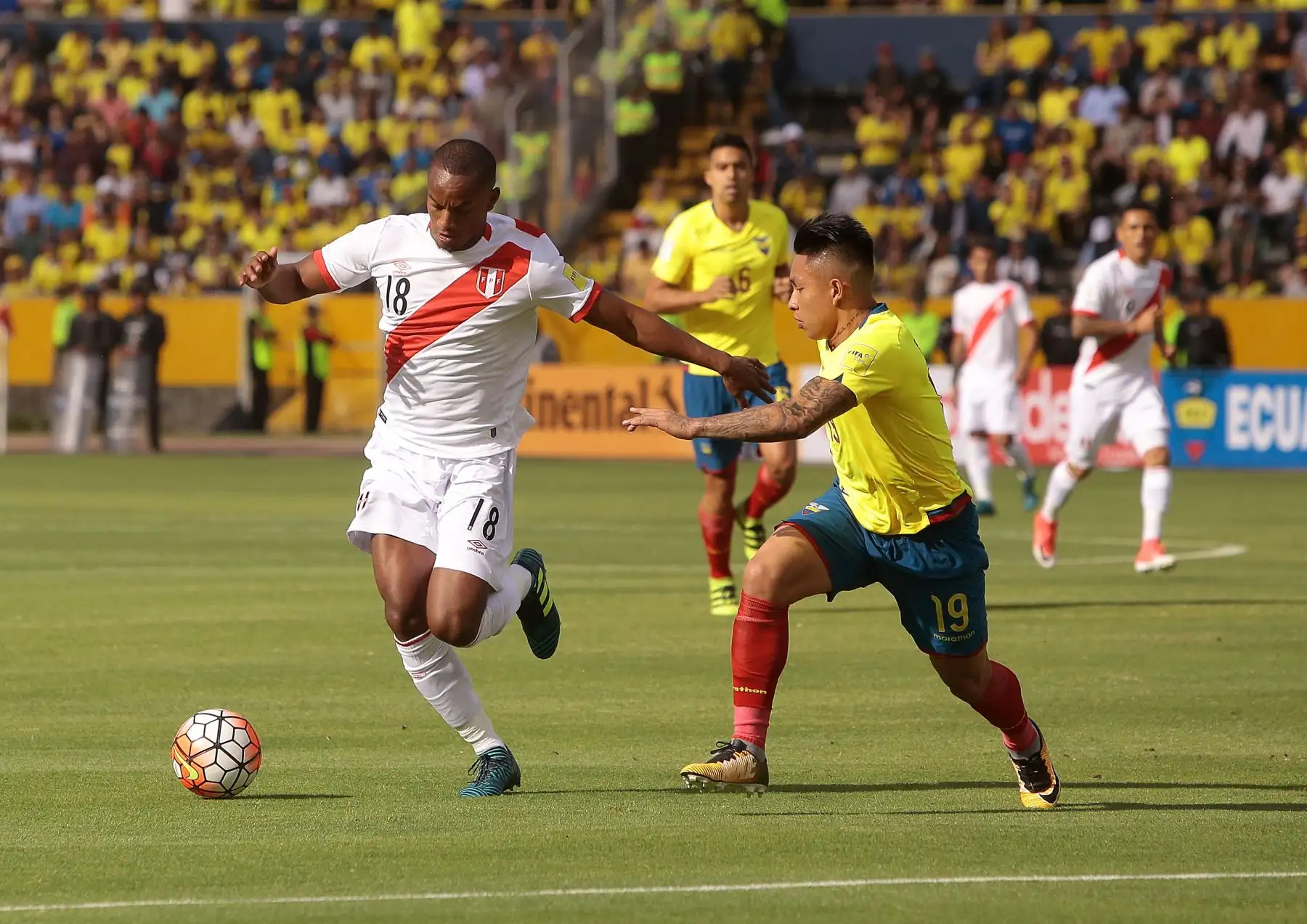 André Carrillo. Foto: ANDINA/AFP.