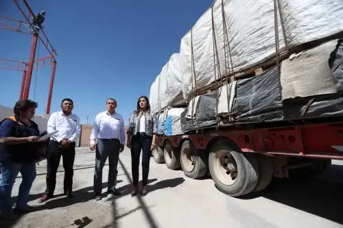 Ministerio de Vivienda traslada módulos de vivienda para damnificados por sismo ocurrido en Caravelí, Arequipa. ANDINA/Difusión
