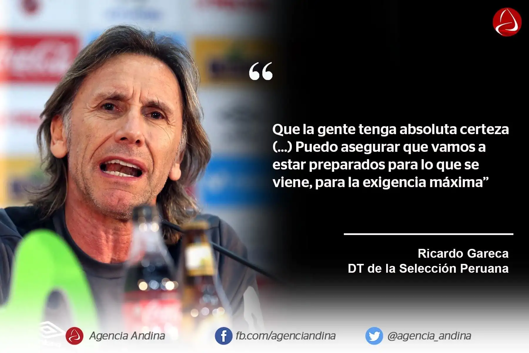 Las frases de Ricardo Gareca.