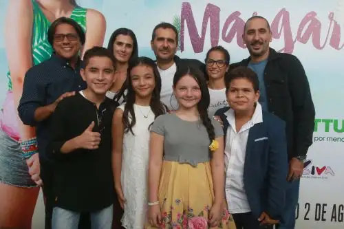 Elenco de la cinta peruana que se estrena en agosto. ANDINA/Jhony Laurente