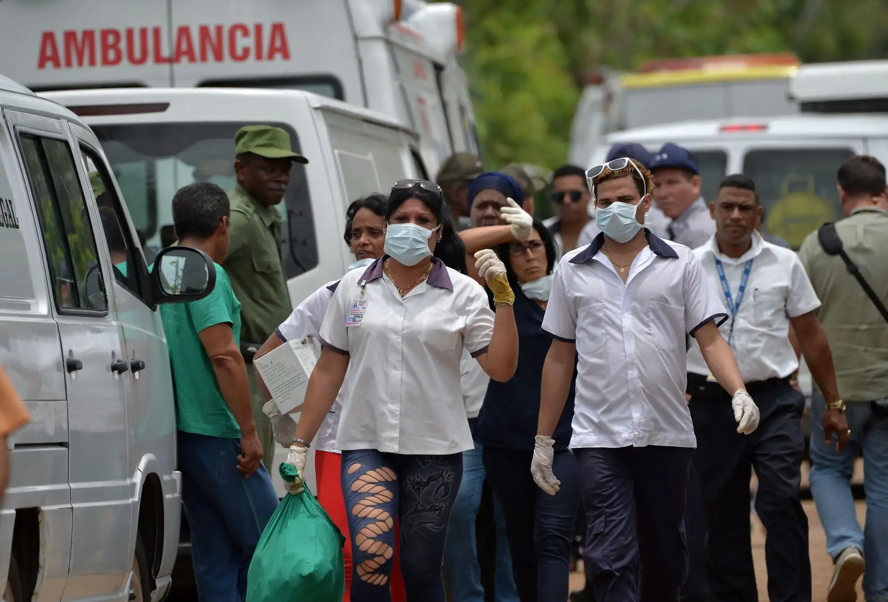 Un avión Boeing 737 de la aerolínea Cubana de Aviación con 110 pasajeros a bordo,se estrelló un poco después de haber despegado de La Habana, Cuba. Foto: AFP