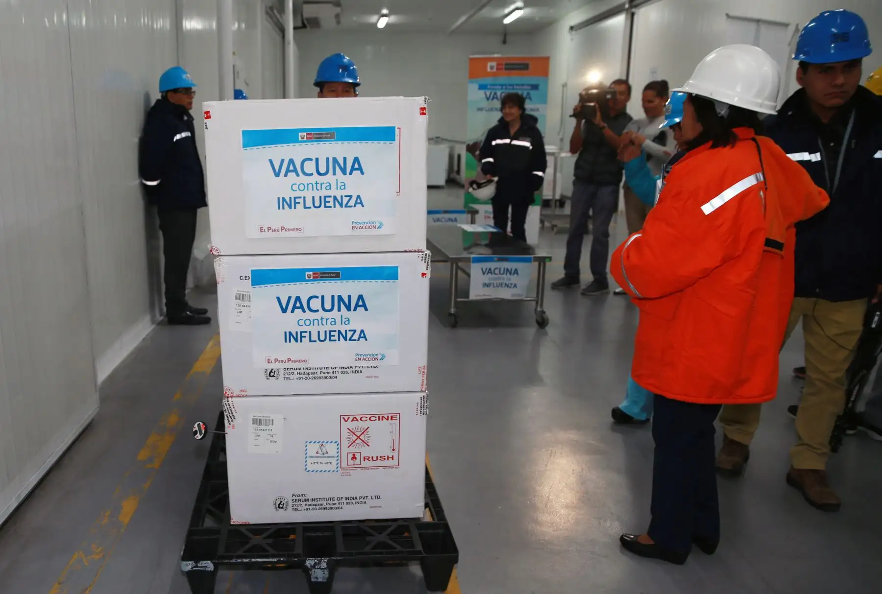 La distribución de vacunas contra la influenza para todas las regiones del país, supera un  monto de S/ 194.3 millones .Foto: ANDINA/Norman Córdova