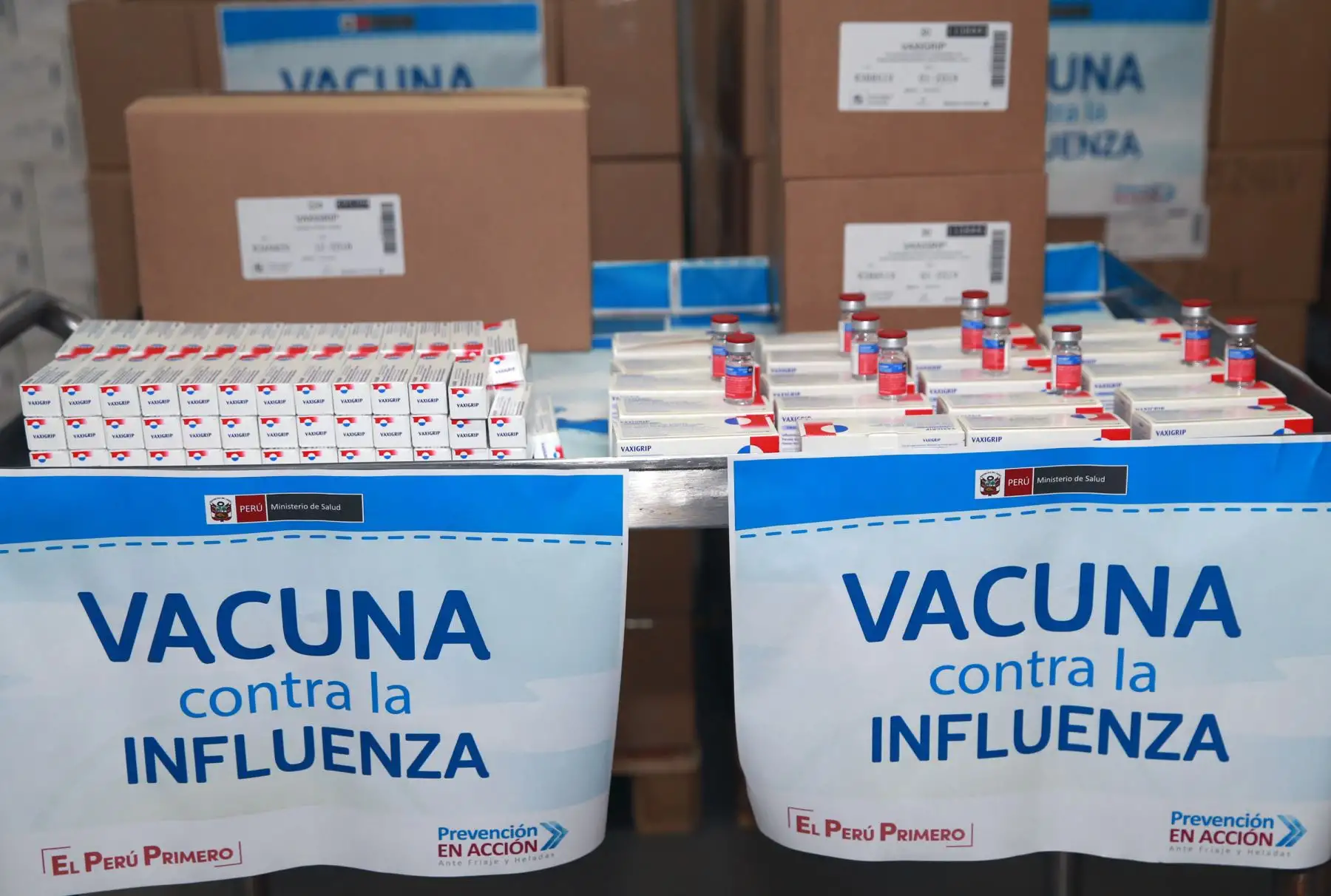 Vacunas contra la influenza para todas las regiones del país.Foto: ANDINA/Norman Córdova