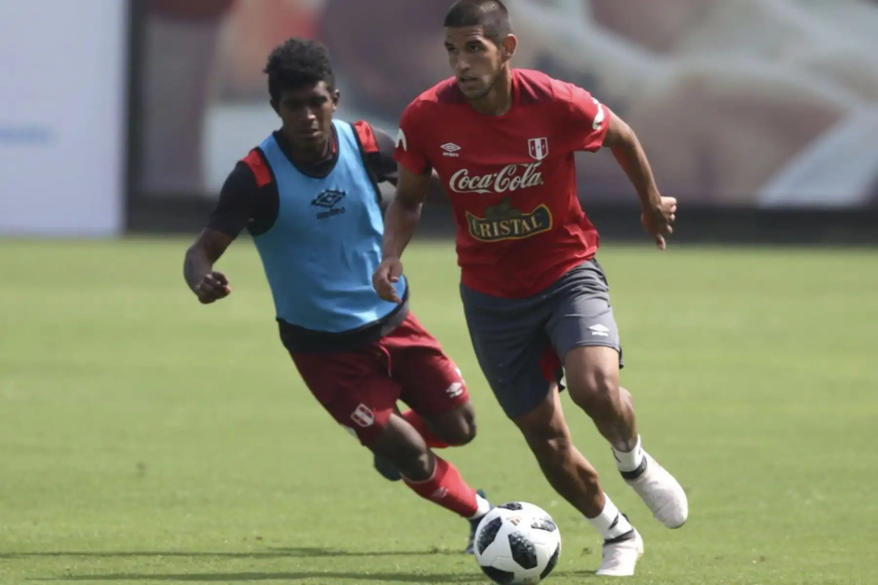 Selección peruana continuó con los entrenamientos  en el complejo deportivo de  la Videna. Foto:ANDINA/ Twiter FPF